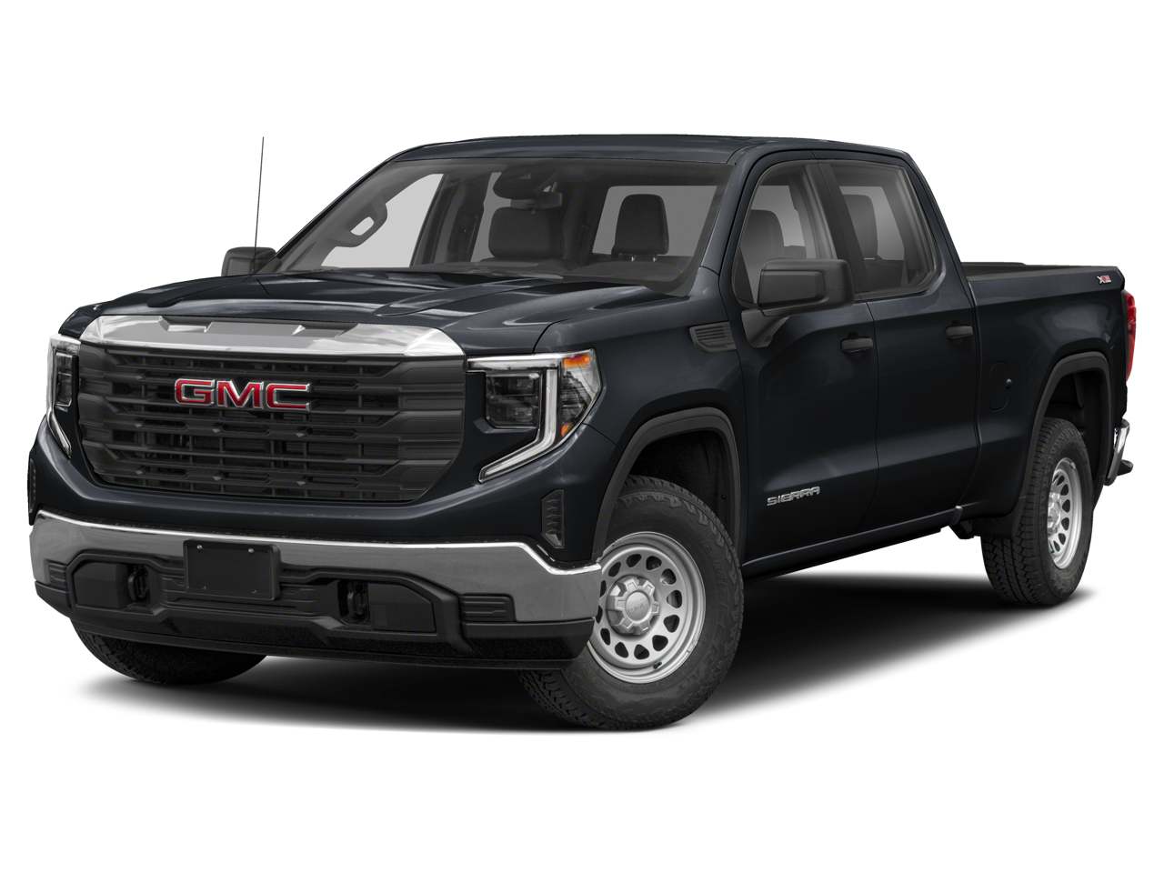 2024 GMC Sierra 1500 AT4 in Volcanic Red Tintcoat — front three-quarter view
