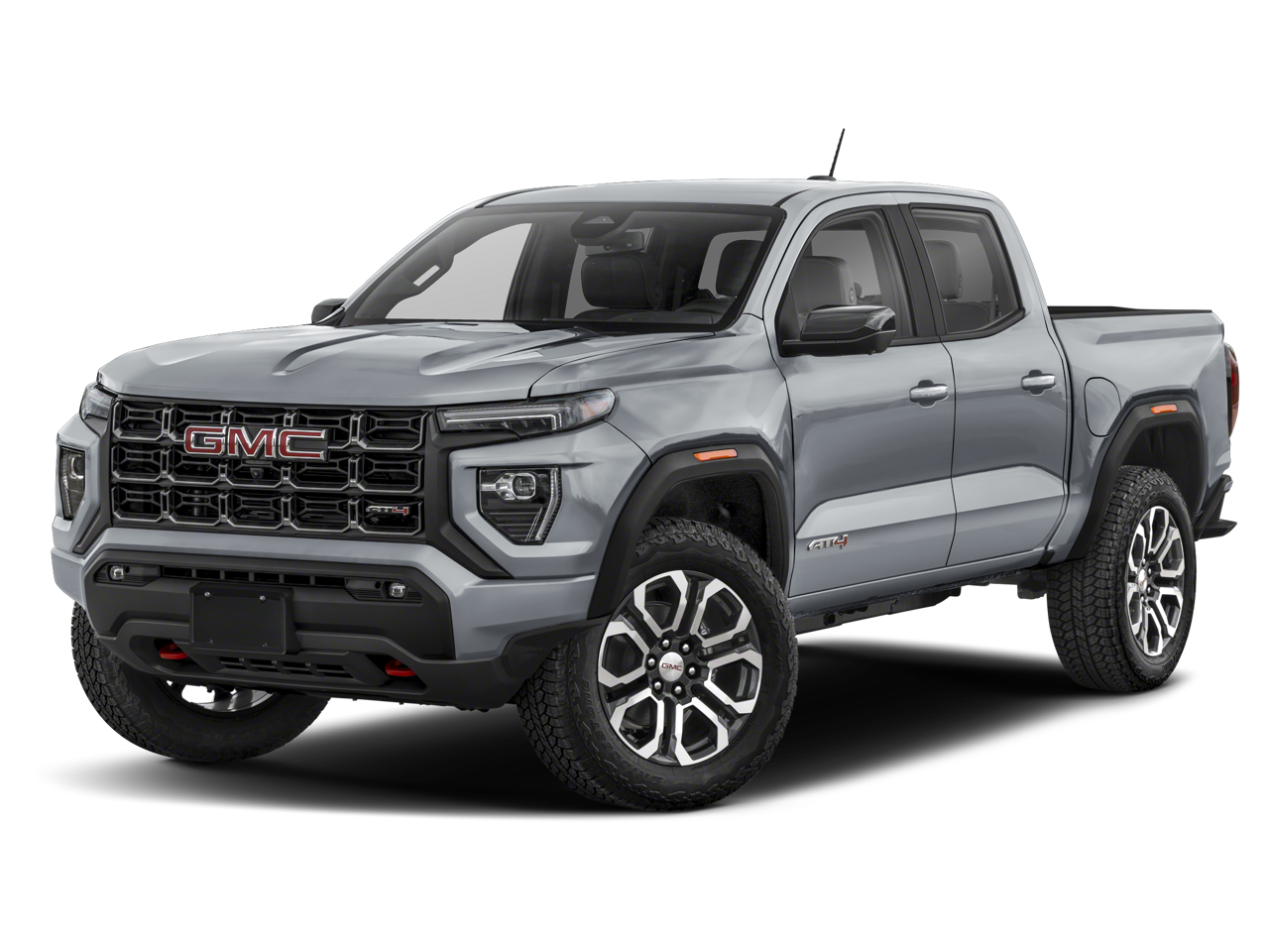 2024 GMC Canyon AT4 in Onyx Black — front three-quarter view