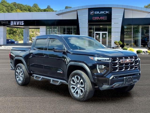 2023 GMC Canyon AT4 in Onyx Black — front three-quarter view