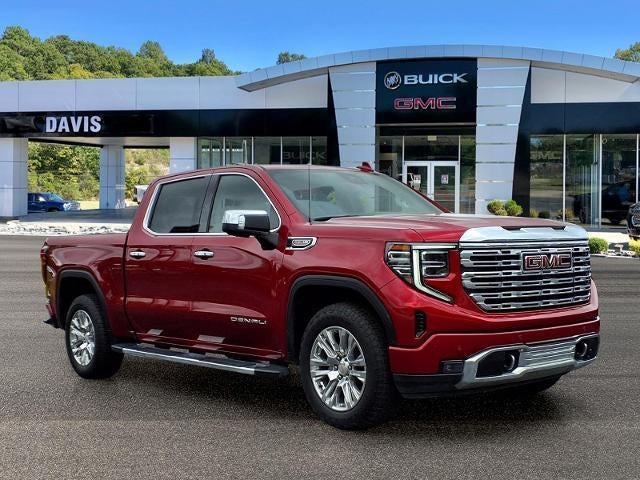 2023 GMC Sierra 1500 Denali in Volcanic Red Tintcoat — front three-quarter view