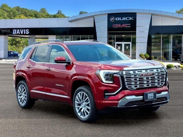 2026 GMC Terrain Denali in Volcanic Red Tintcoat — front three-quarter view