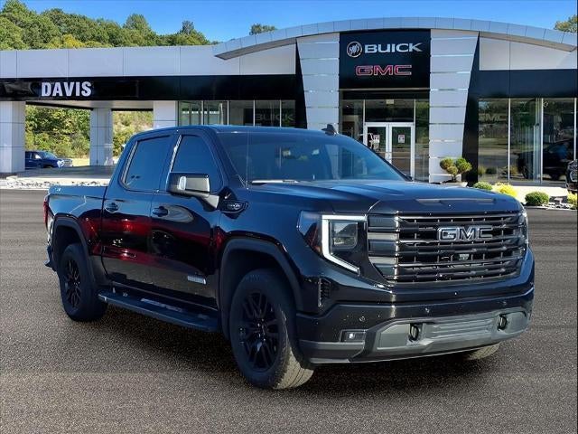 2025 GMC Sierra 1500 Elevation in Onyx Black — front three-quarter view