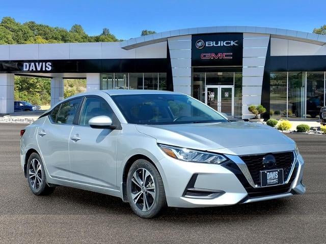 2022 Nissan Sentra SV in Brilliant Silver — front three-quarter view