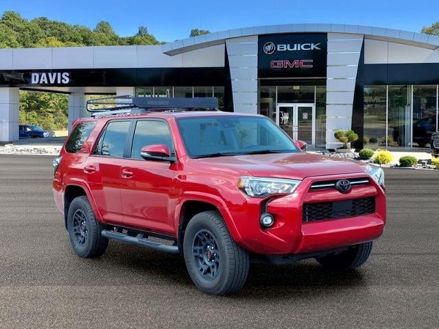 2024 Toyota 4Runner SR5 Premium in Barcelona Red Met — front three-quarter view
